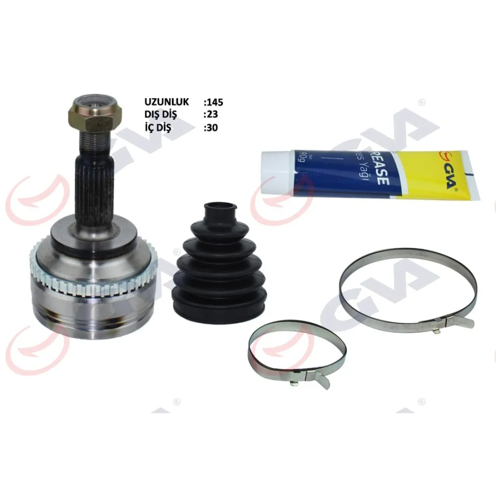 Aks Kafasi Diş Ön Clio Ii 98-05 Kangoo 98-08 1.5Dci Abs Li 44Diş Kalin Freze 23X30X57.5 145Mm