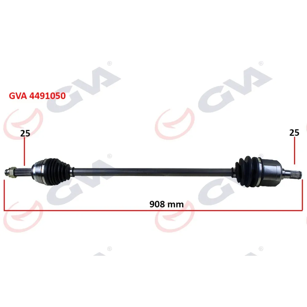 Komple Aks Sağ Accent Admire 1.3-1.5D 03-06 Abs Li 29Diş 908Mm