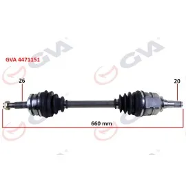 Komple Aks Sol Auris-Corolla E15 1.4D 07-11 660Mm