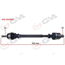 Komple Aks Sağ Dacia Logan-Sandero 1.4-1.6 04-12 763Mm