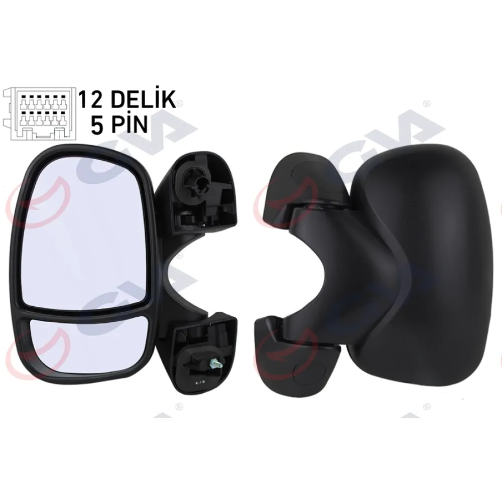 Diş Dikiz Aynasi Sol Trafic-Vivaro 01 Elektrikli Isitmali Sensörlü Konveks 5 Fiş Vm-967Ehl