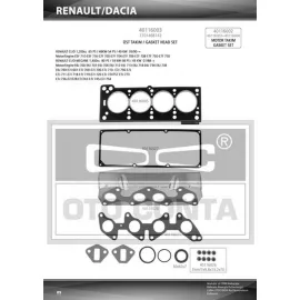 ÜST TAKIM CONTASI R19-CLIO 1.4 ENJ. KEÇELİ SUBAP LASTİKLİ SKC STD
