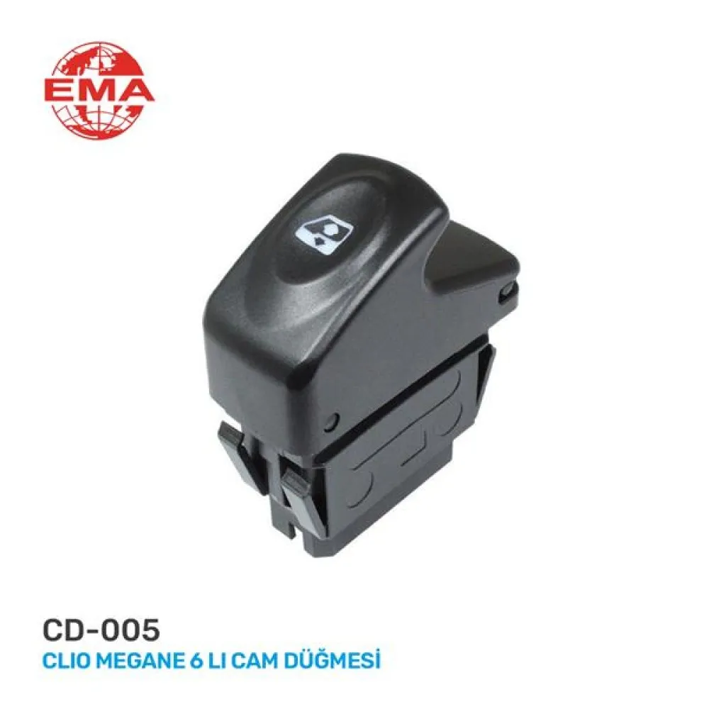 Cam Açma Anahtari Sol Megane I-Clio Ii-Kangoo 98-05 6 Fiş-Tekli