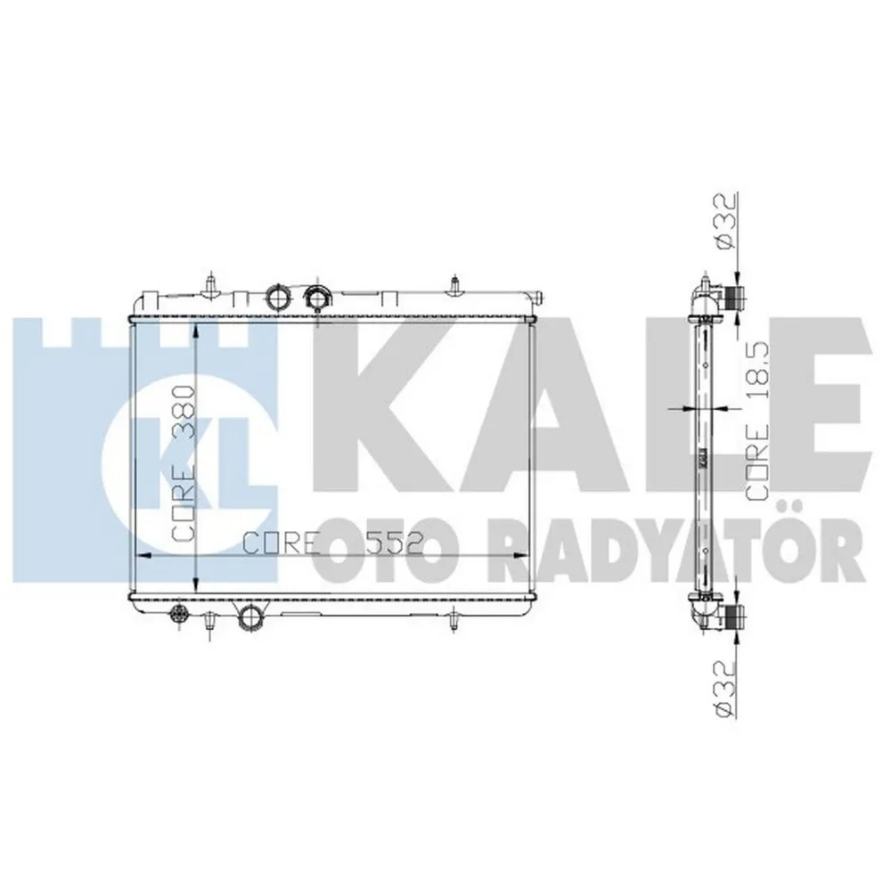 RADYATÖR P206 1.4-1.6 KLİMALI 732886