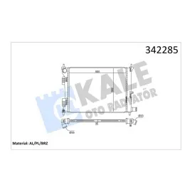 Radyatör Brazing Accent Blue 1.4İ-1.6İ- İ20 1.4İ 500X382X16