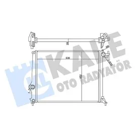Motor Su Radyatörü Grand Scenic Iv 15 Megane Iv 15 Scenic Iv 15 1.2 Tce 1.3 Tce 1.5Dci 539X446X27