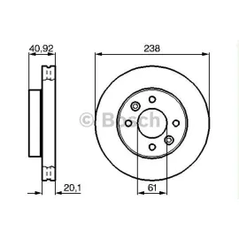 FREN DİSKİ ÖN (KÜÇÜK) [ RENAULT MEGANE I 1.4 E/1.6 E/1.9 D 1996-2003, CLIO I 1.4/1.8/1.9 D 1990-1998, CLIO II, KANGOO, 1.2 16V/1.4 16V/1.5 DCI/1.9 D 1998 - ]
