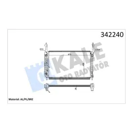 Radyatör Opel Antara Chevrolet Captiva Al-Pl-Brz