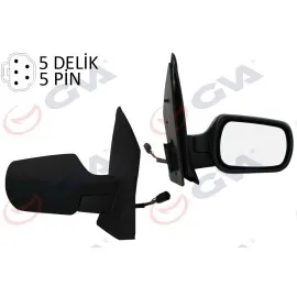 Diş Dikiz Aynasi Sağ Fiesta 02 Elektrikli Isitmali Konveks 5 Fiş Vm-312Ehr