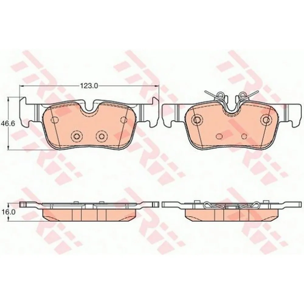 FREN BALATASI ARKA BMW İ3 RENGE EXTENDER 13-, S RANGE EXTENDER 17-, 2 ACTİVE TOURER 216 İ 15-18, 218-220 İ 14-, 225 XE 14-, 225 İ XDRİVE 14-, 214 D 14-18, 216 D 14-, 218 D 13-, 220 D 14-