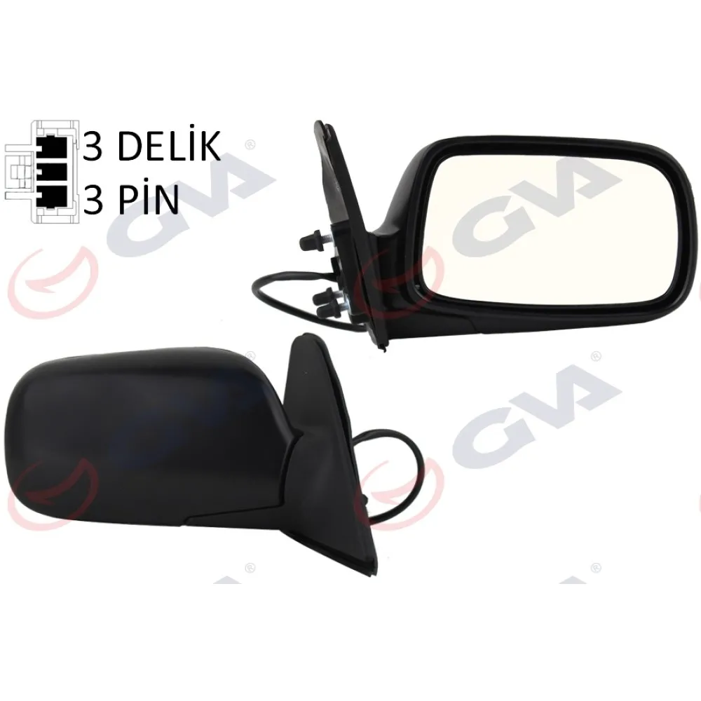 Diş Dikiz Aynasi Sağ Corolla 97 Elektrikli Isitmali Konveks 3 Fiş Vm-278Er