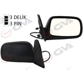 Diş Dikiz Aynasi Sağ Corolla 97 Elektrikli Isitmali Konveks 3 Fiş Vm-278Er