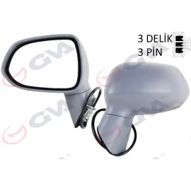 DIŞ DİKİZ AYNASI SOL JAZZ 04 ELEKTRİKLİ ISITMALI ASTARLI KONVEKS