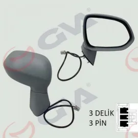 DIŞ DİKİZ AYNASI SAĞ JAZZ 04 ELEKTRİKLİ ISITMALI ASTARLI KONVEKS