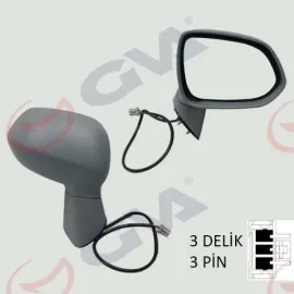 DIŞ DİKİZ AYNASI SAĞ JAZZ 04 ELEKTRİKLİ ISITMALI ASTARLI KONVEKS