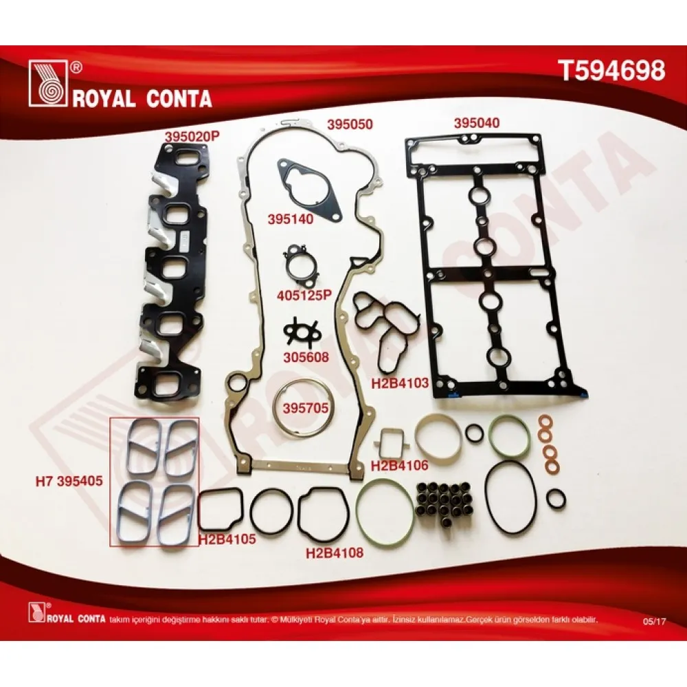 Üst Takim Contasi Reinz Sub.lastikli-Skc Siz Doblo-Punto-500 1.3Mtj 10 Astra J-Corsa D-Aveo Z1.3