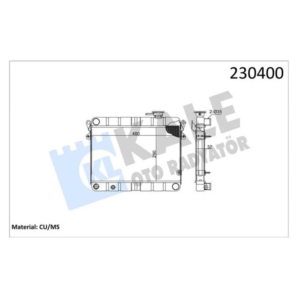 Su Radyatörü 3 Sira Ps Tofas M131, Ym, 3, Super