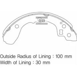 Arka Pabuç Balata Rio-Rio Kombi 1.3-1.5 00-05 Gs8439