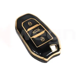 Kontak Anahtar Kumanda Koruyucu Kilif Tpu Silikon Siyah Citroen C5 Aircross-C3-C4-C-Elysee