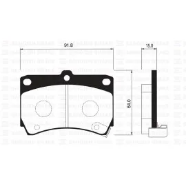 ÖN BALATA MAZDA 323 GDB1024-GDB3262-GDB3206