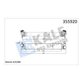 TURBO RADYATÖRÜ INTERCOOLER BOXER III-JUMPER III 2.2-3.0HDI 12 DUCATO III 2.3-3.0JTD 11 Euro5