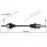 Komple Aks Sol Dacia Sandero Stepway Ii 12- 1.5Dci 656Mm