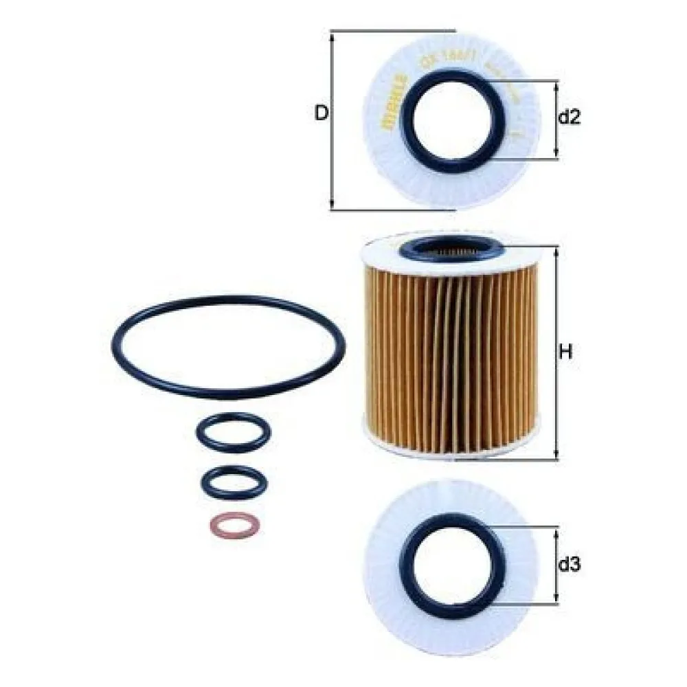 Yağ Filtresi Bmw 116 07-11, 118 06-11, 120 07-12, 120 Coupe 07-13, 316 02-05, 318 01-05, 316 Touring 02-05, 318 Touirng 01-05