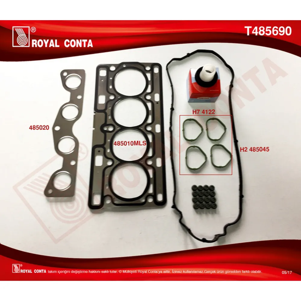 ÜST TAKIM CONTA KEÇELİ-SUBAP LASTİKLİ MODUS-CLIO III 1.2 16V 75HP 08 78HP 05