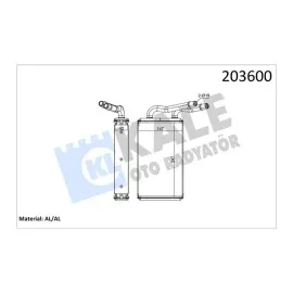 Kalorifer Radyatörü Transit 2.2-2.4-3.2 Lt Klimasiz 247X147X42 2 Sira Alb Sistem