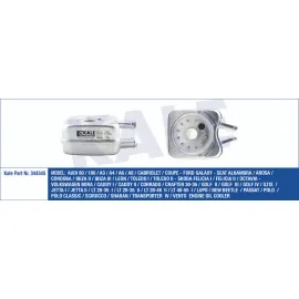 YAĞ SOĞUTUCU BORA-CADDY-GOLF-JETTA-PASSAT-POLO-T4-LT35-IBIZA-LEON-A6-A4 1.9-2.5TDI ACV-ANJ-BJK