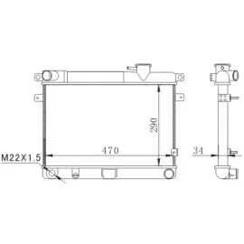 Radyatör M131 Em-Ym 470X292X34 2 Sira Al Pl Sistem