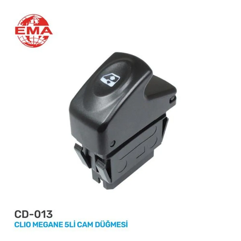 Cam Açma Anahtari Sağ Megane I-Clio Ii 98-05 5 Fiş-Tekli