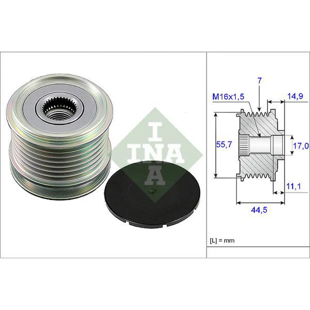 ALTERNATÖR KASNAĞI RULMANLI MERCEDES SPRINTER-VIANO-C SERI W203-S203-CL203 -CLC SERI CL203 -CLK