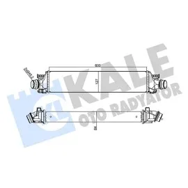 Intercooler Chevrolet Aveo 1.4 1.4Turbo 11 64Mm Al/brz 600X127X64