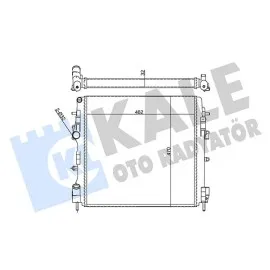Radyatör Kng 1.5Dci-1.2-1.6 16V-1.9Dci Ac Klimasiz Mek 470X460X27