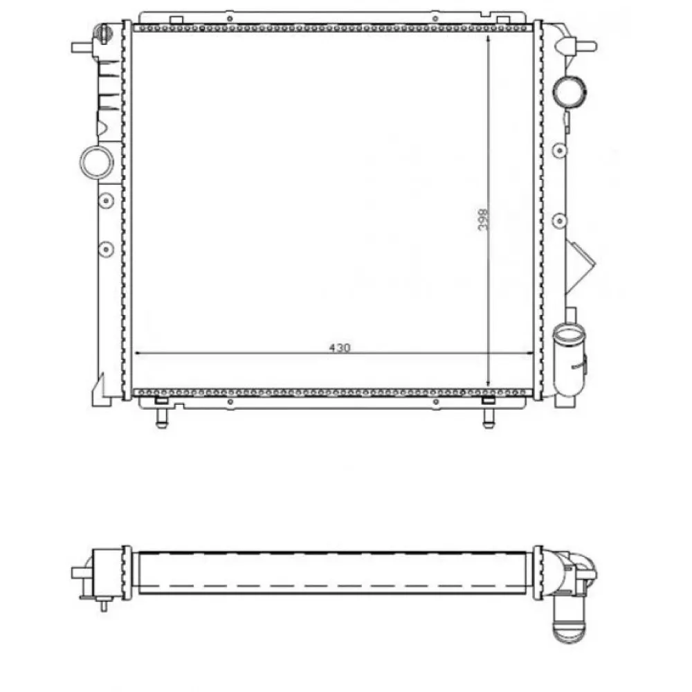 Radyatör R19 1.4 Gtd-1.6 Karbüratörlü