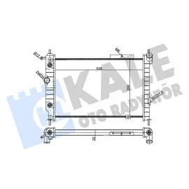 Su Radyatörü Opel Astra F 1.4I 1.6I 2.0I 1.7D 93-98 At N Ac Mekanik 538X359X32 90443392