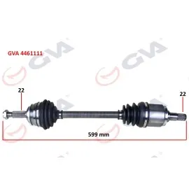 Komple Aks Sol Skoda Favorit 1.3 89-94 599.5Mm