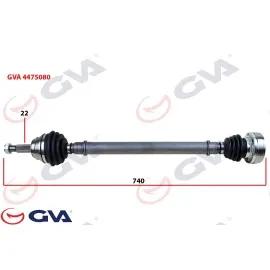 Komple Aks Sağ Polo 1.6 94-99 740Mm