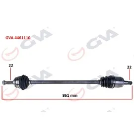 Komple Aks Sağ Skoda Favorit 1.3 89-94 865Mm