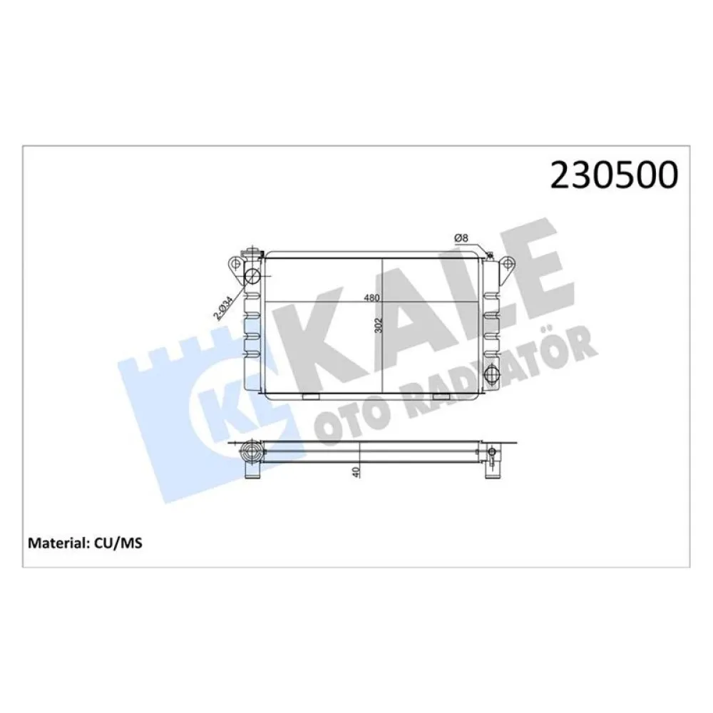 Radyatör R12 Tl-Tx-Stw-Toros 475X304X42 Süper 3 Sira Ps Sistem