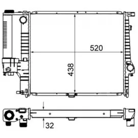 Motor Su Radyatoru Bmw M20 B20 B25 M50 B20 E34 90 95 M40 E30 87 91