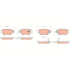 ARKA FREN DİSK BALATA ASTRA G 98>05 ZAFIRA A 98>05 CORSA C-COMBO C 03>09