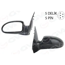 DIŞ DİKİZ AYNASI SOL FOCUS 98 ELEKTRİKLİ ISITMALI ASTARLI SİYAH KONVEKS 5 FİŞ VM-319EHPL