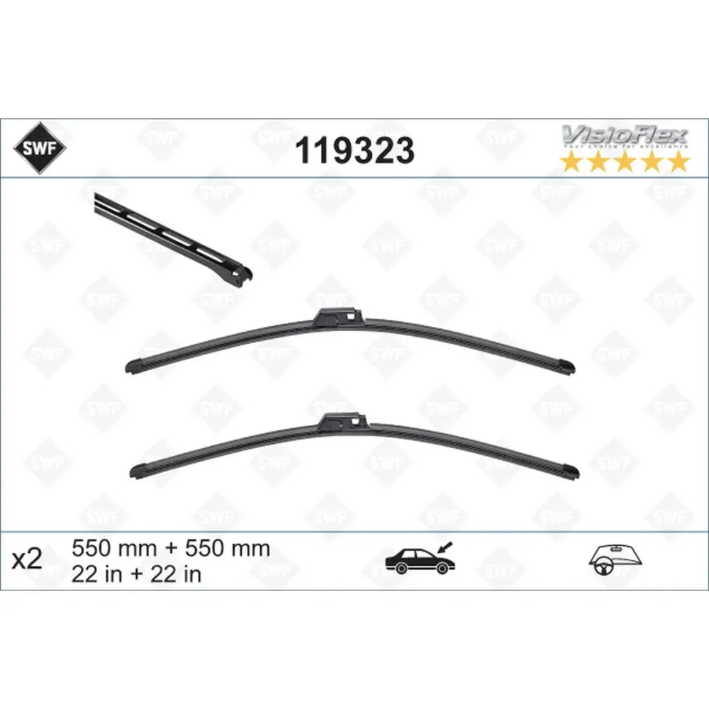 SİLECEK SÜPÜRGESİ ÖN A4-A6 550 x 550 mm
