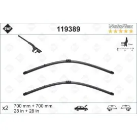 Silecek Supurgesi Takimi 700Mm / 700Mm Mercedes W220 W221 . Citroen C6 . Peugeot 407 Swf