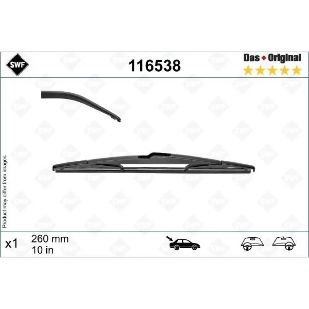 Silecek Supurgesi Arka 260Mm Mercedes B-Class W246 11 18 . Renault Captur 20 Swf