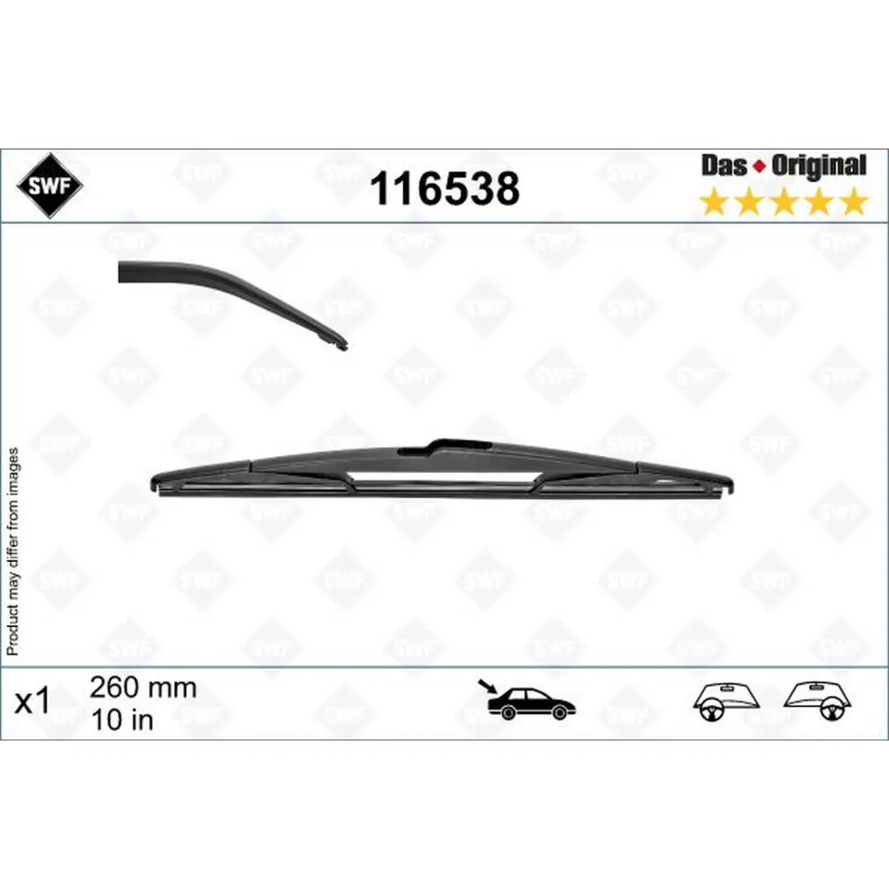 SILECEK SUPURGESI ARKA 260mm MERCEDES B-CLASS W246 11 18 . RENAULT CAPTUR 20 SWF