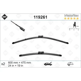 SİLECEK SÜPÜRGESİ ÖN TAKIM GOLF6-JETTA-PASSAT 600 x 480 mm