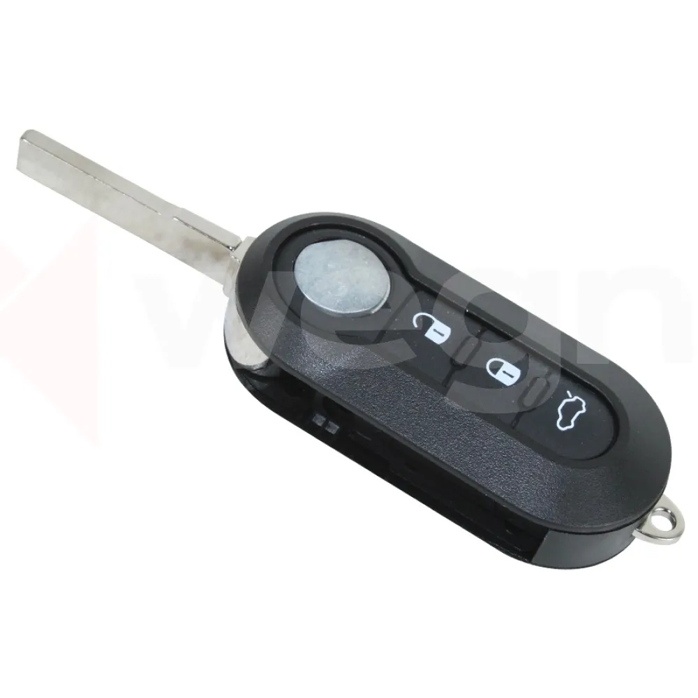 Kontak Anahtar Kumanda Koruyucu Kilif Silikon Fiat Doblo Ducato Punto Fiorino 3 Butonlu Siyah